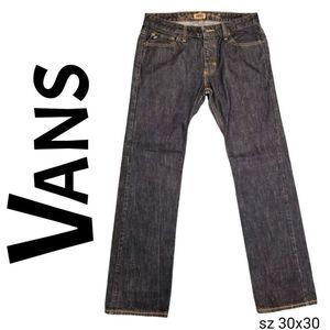 Vans Jeans Straight Leg Charcoal Stone Washed Black